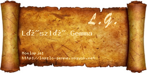 László Gemma névjegykártya